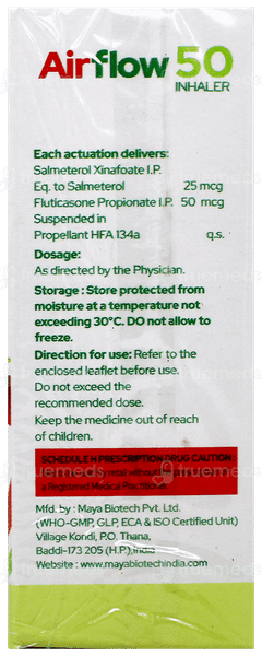 Airflow 50 Inhaler 120Mdi